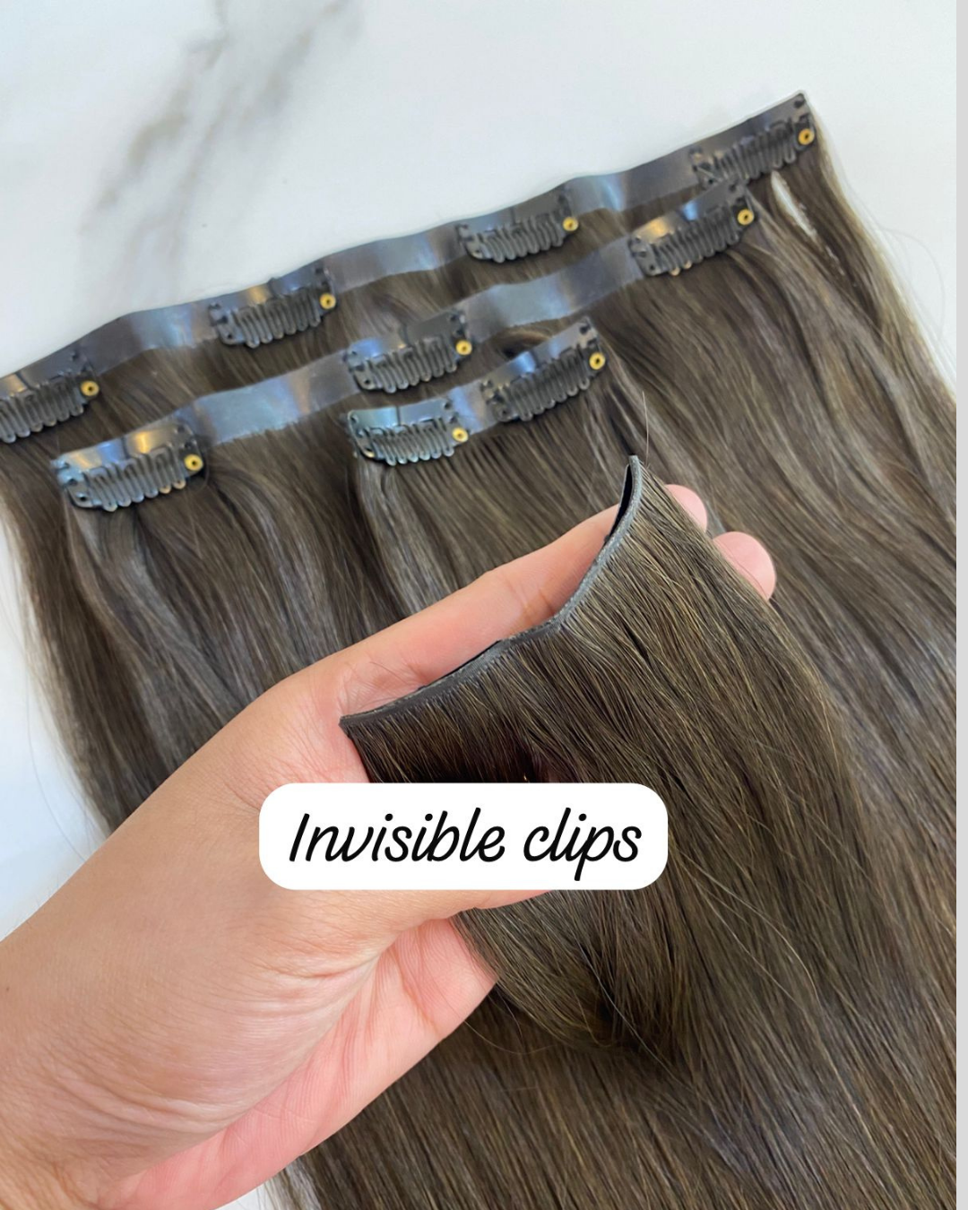 Invisible clip ins